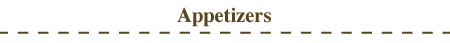 appetizers