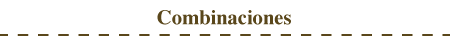 Combinaciones
